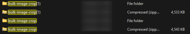 Duplicate files in Windows.