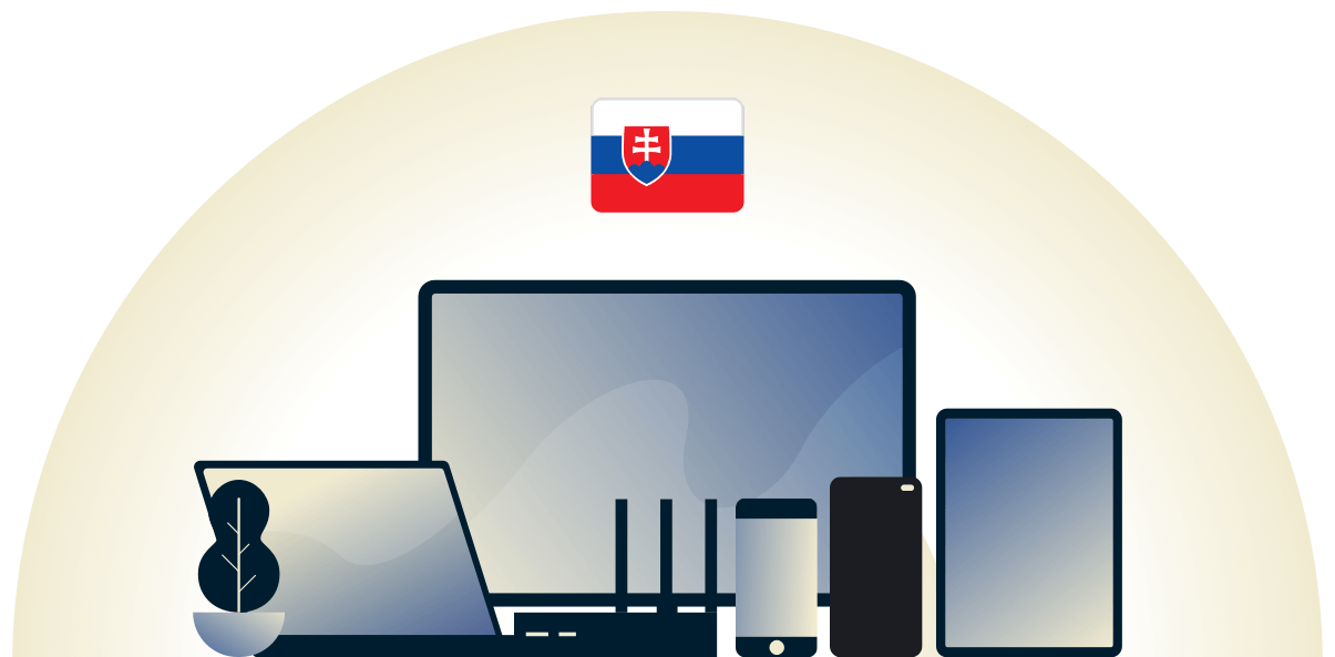 Slovakiet VPN beskytter en r&aelig;kke forskellige enheder.